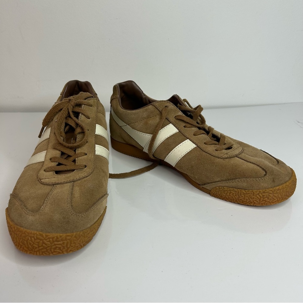 Brown Suede Gola Harrier's Shoes Men's Size 10 - Picture 12 of 15